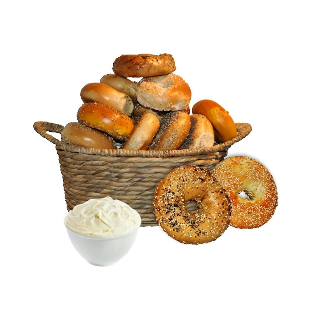 One_Dozen_Bagels_With_Cream_Cheese